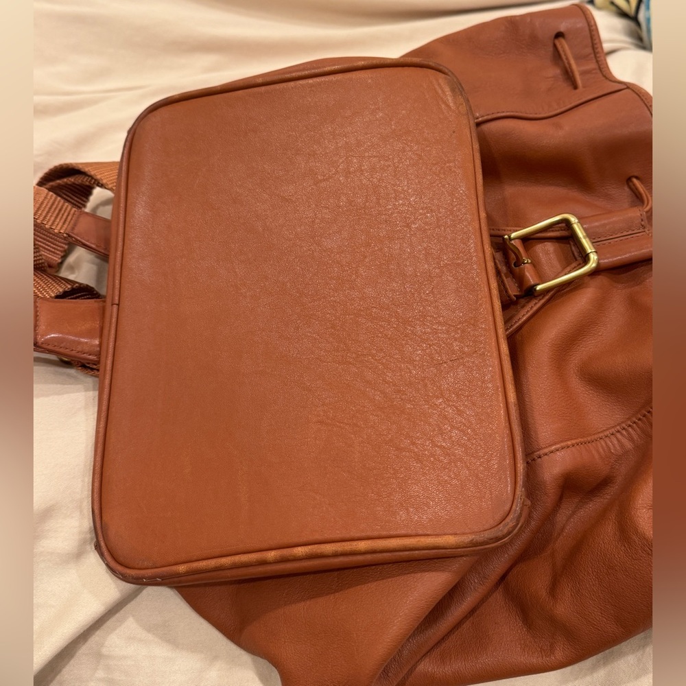 Authentic Coach Soho Leather Backpack Cognac Brow… - image 8